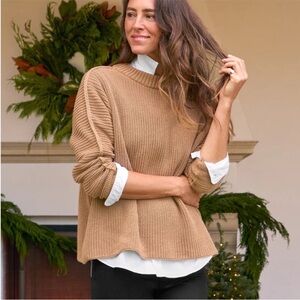 Frank & Eileen Montecito Sweater Camel M